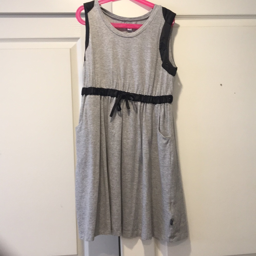 grey dkny dress with pockets